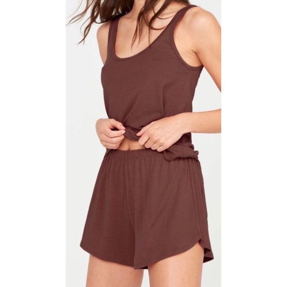 NWT Mate The Label Tencel Sleep Tank Size XS (Cocoa or Plum color)